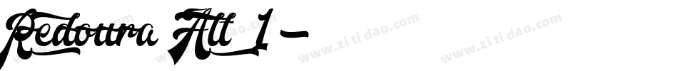Redoura Alt 1字体转换